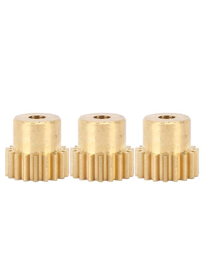 Thoraya 3Pcs RC Car Gear Copper M0.6 3.175mm Diameter Remote Control Car Motor Gear with M3 Positioning Screw for Hsp 1/10 18T  - Image 5