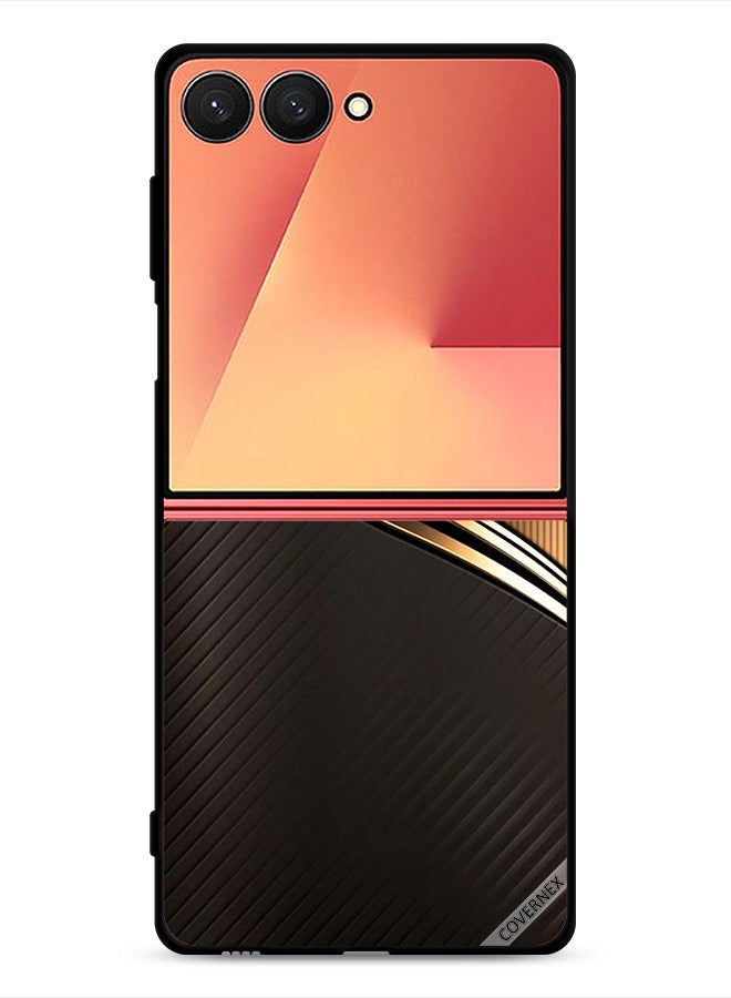 Covernex Samsung Galaxy Z Flip7 Protective Case Cover Steel Pattern - Image 1