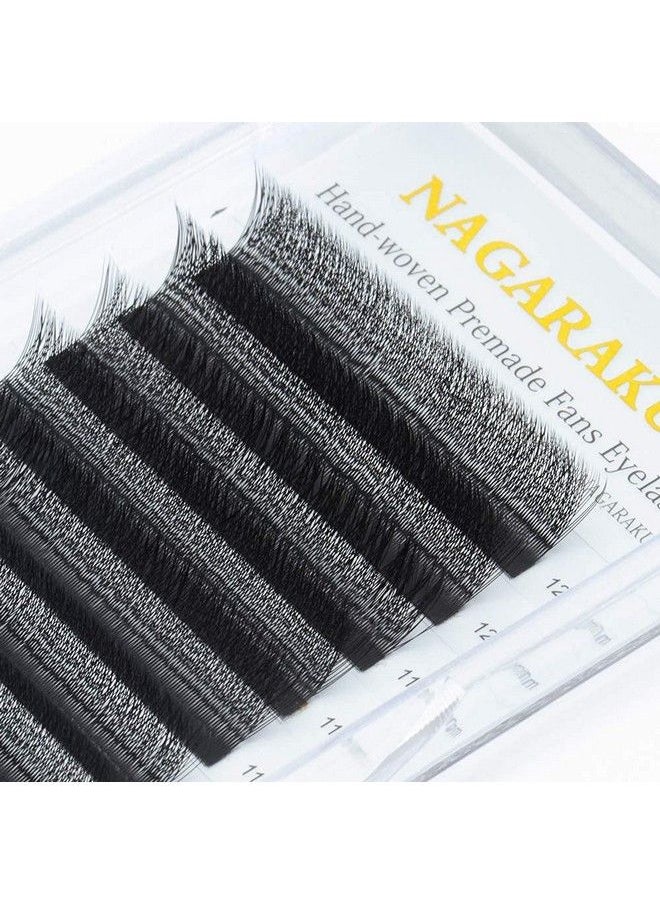 NAGARAKU - W Eyelash Extension 3D Volume Premade Matte Black Cluster Easy Fanning Yy Eye Lashes With Thickness 0.07Mm Curl C (Length Mix 812Mm) - Image 1