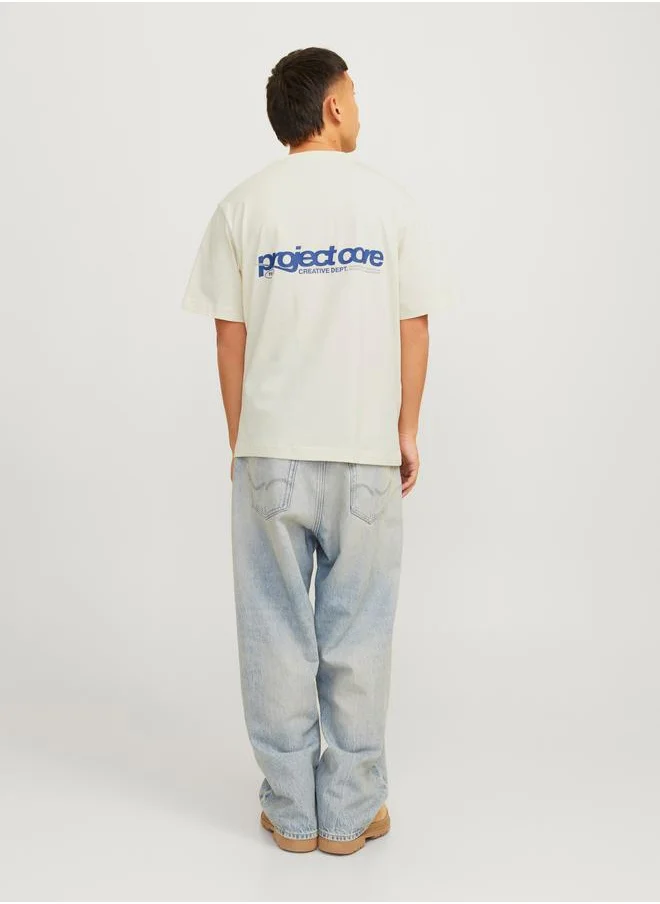 JACK & JONES Jack & Jones Jcounion Back Print Short Sleeve Crew Neck T-Shirt