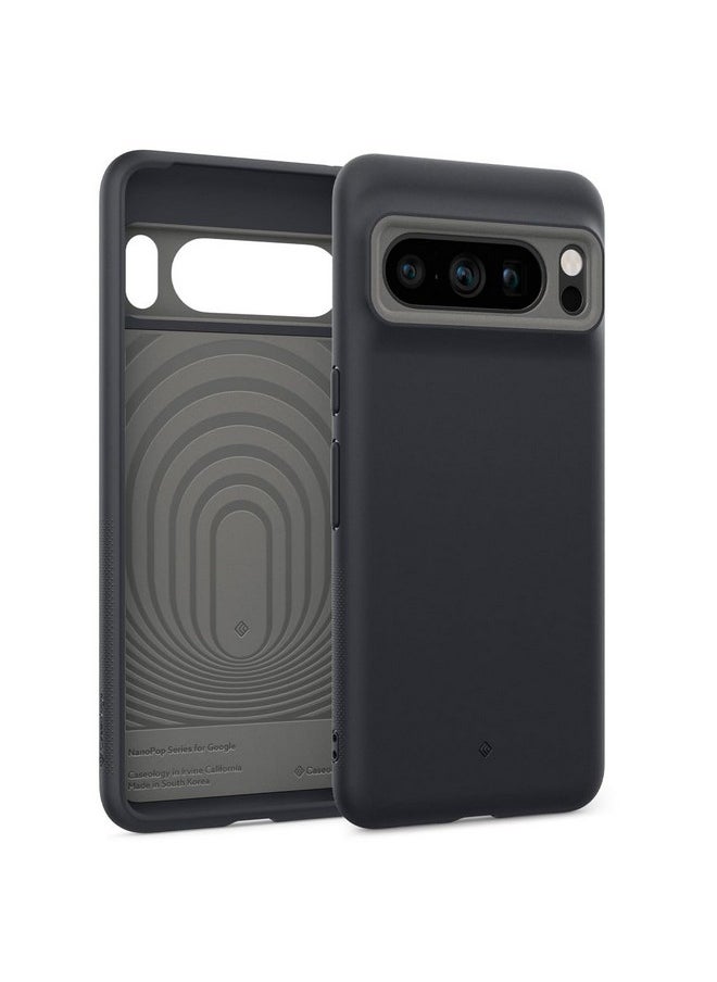 Caseology - CASEOLOGY by Spigen Nano Pop Back Cover Case Compatible with Google Pixel 8 Pro, [Two Tone Colour], Google Pixel 8 Pro Case with Military Grade Drop Protection (TPU and PC | Black Sesame) - Image 1