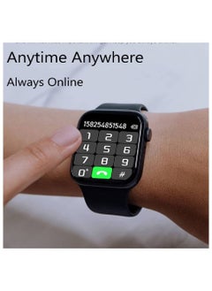 Zoom Plus Full Touch Fitness Tracker Heart Rate Monitor Bluetooth Call Smartwatch For iPhone & Android Black  - Image 3