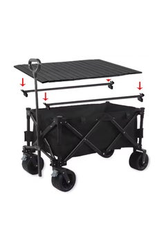 Outdoor.Market Heavy Duty Folding Trolley Wagon Cart with Table – Collapsible Trolley, 10-Inch Wheels, 180kg Capacity for Outdoor, Beach & Garden  - Image 5