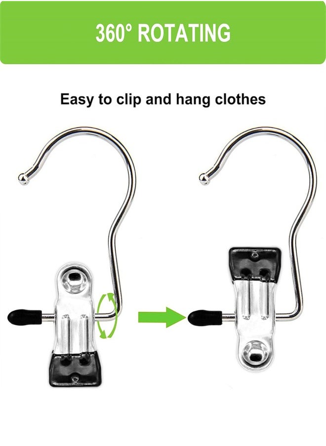 Generic Boot Hangers Clips, 20pcs Hanging Clips Hook Clothes Pins for Laundry, Hanger Clips Towel Clips Boot Organizer for Home and Travel, Clothespins Clip Hangers for Pants Hats Socks Gloves  - Image 4