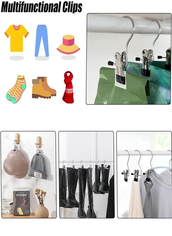 Generic Boot Hangers Clips, 20pcs Hanging Clips Hook Clothes Pins for Laundry, Hanger Clips Towel Clips Boot Organizer for Home and Travel, Clothespins Clip Hangers for Pants Hats Socks Gloves  - Image 5