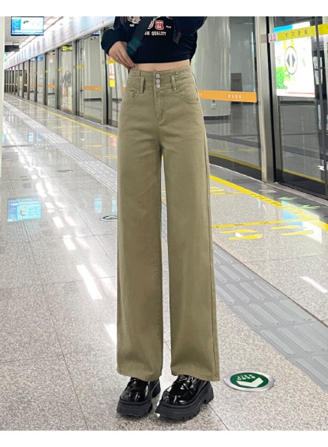 TonLion high-waist Button-front Wide-leg Pants - Flattering & Versatile Casual Trousers - Image 1