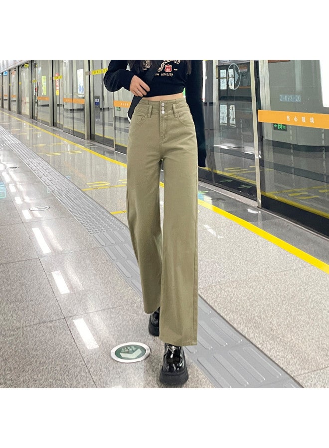 TonLion high-waist Button-front Wide-leg Pants - Flattering & Versatile Casual Trousers - Image 4