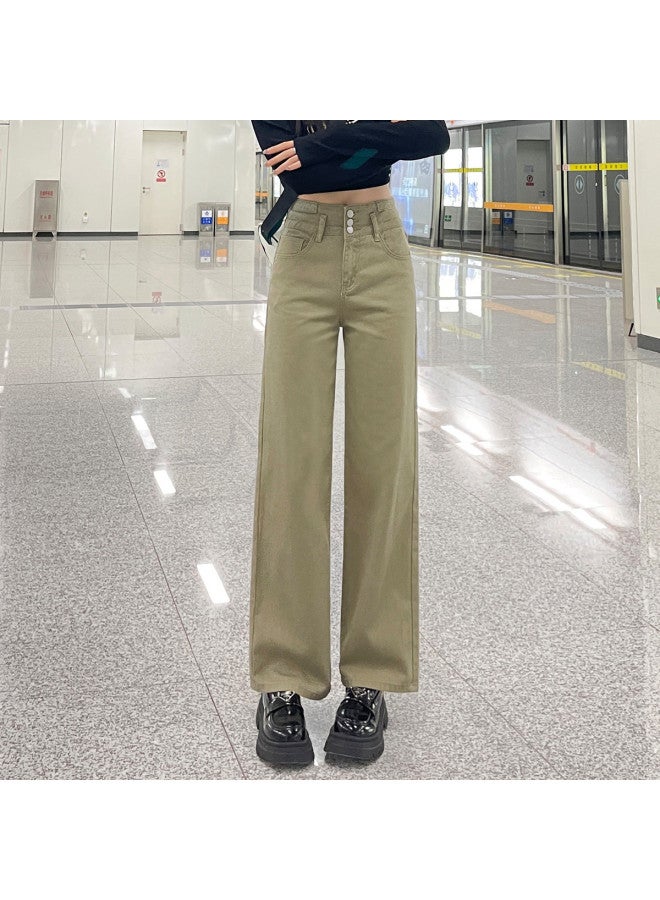 TonLion high-waist Button-front Wide-leg Pants - Flattering & Versatile Casual Trousers - Image 3