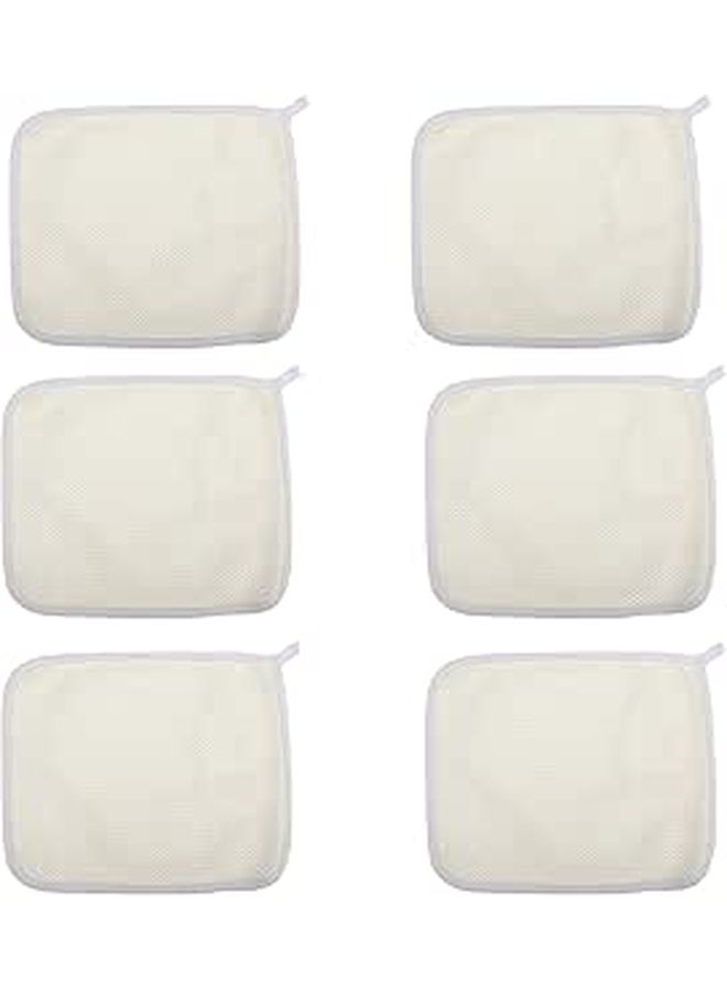 6 Pcs Nylon Exfoliating Washcloths 22x26cm Body Scrubbing Towels For Face And Bath Deep Cleansing Back Scrubber For Shower - Image 1