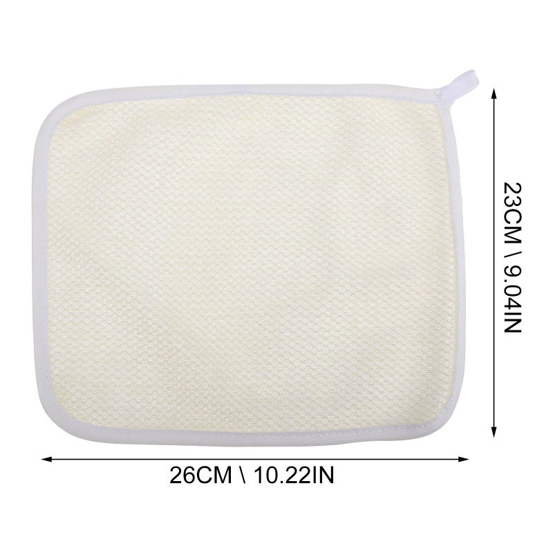 6 Pcs Nylon Exfoliating Washcloths 22x26cm Body Scrubbing Towels For Face And Bath Deep Cleansing Back Scrubber For Shower - Image 3