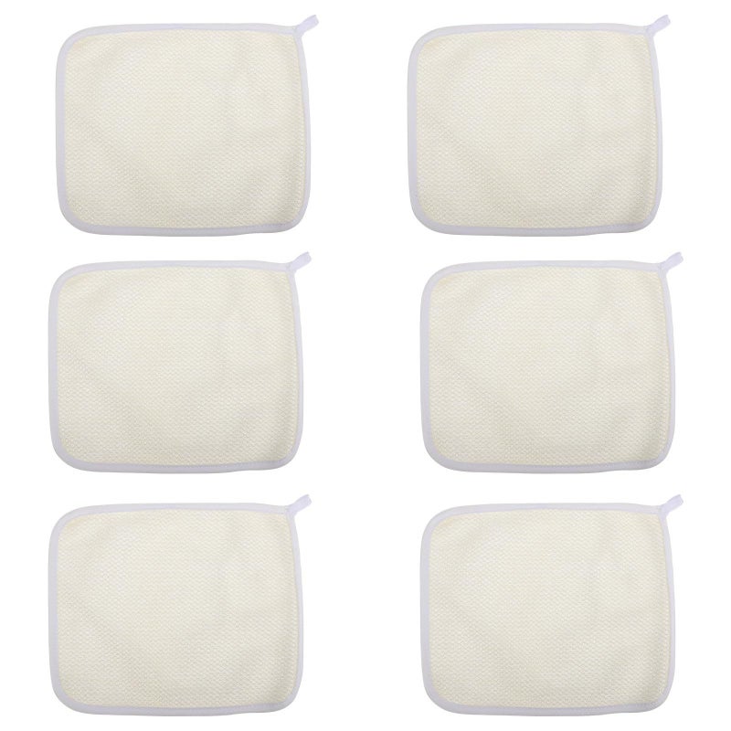 6 Pcs Nylon Exfoliating Washcloths 22x26cm Body Scrubbing Towels For Face And Bath Deep Cleansing Back Scrubber For Shower - Image 2
