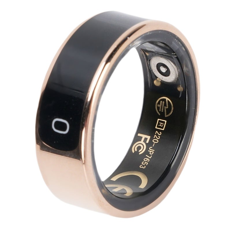 Smart Ring Fitness Tracker with Screen Water Proof Sleep Tracking Smart Health Ring with APP Charging Case for Men Women Gold Type 9 - Image 5