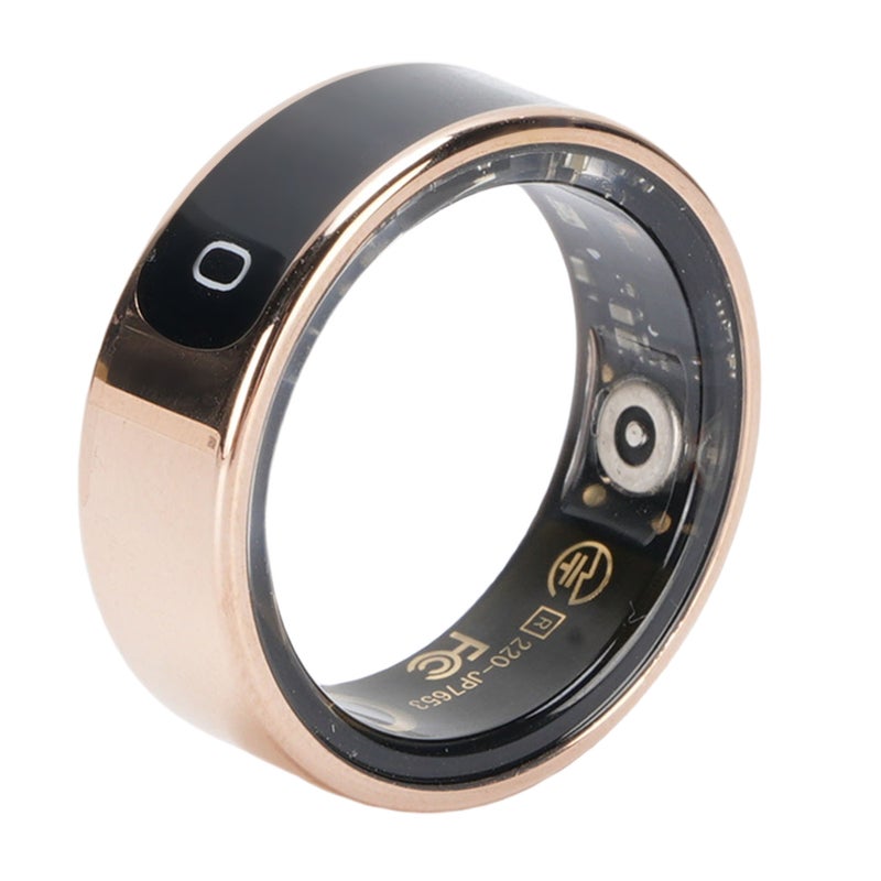 Smart Ring Fitness Tracker with Screen Water Proof Sleep Tracking Smart Health Ring with APP Charging Case for Men Women Gold Type 9 - Image 4