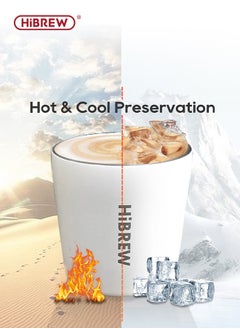 HiBREW HiBREW 5 in 1 Multiple Capsule Coffee Machine Hot/Cold DG Cappuccino 19Bar Milk Frother Frothing Foamer H2B+M1A  - Image 4