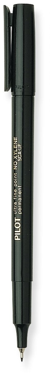 PILOT علامات دائمة من بايلوت بنقطة دقيقة جداً، حبر أسود، عبوة 12 (44102) - Image 2