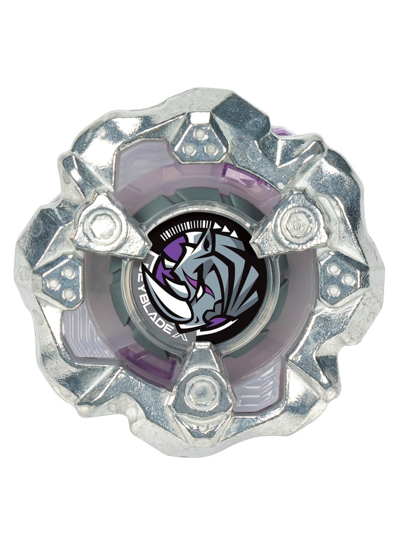 BEYBATTLE BURST Beyblade X Horn Rhino 3-80S | Right Spinning Defense Type Top | Takara Tomy-designed Beyblade X | Gift for Beyblade Lovers and Kids - Image 1