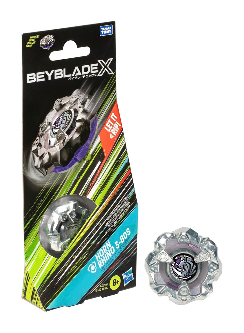 BEYBATTLE BURST Beyblade X Horn Rhino 3-80S | Right Spinning Defense Type Top | Takara Tomy-designed Beyblade X | Gift for Beyblade Lovers and Kids - Image 2