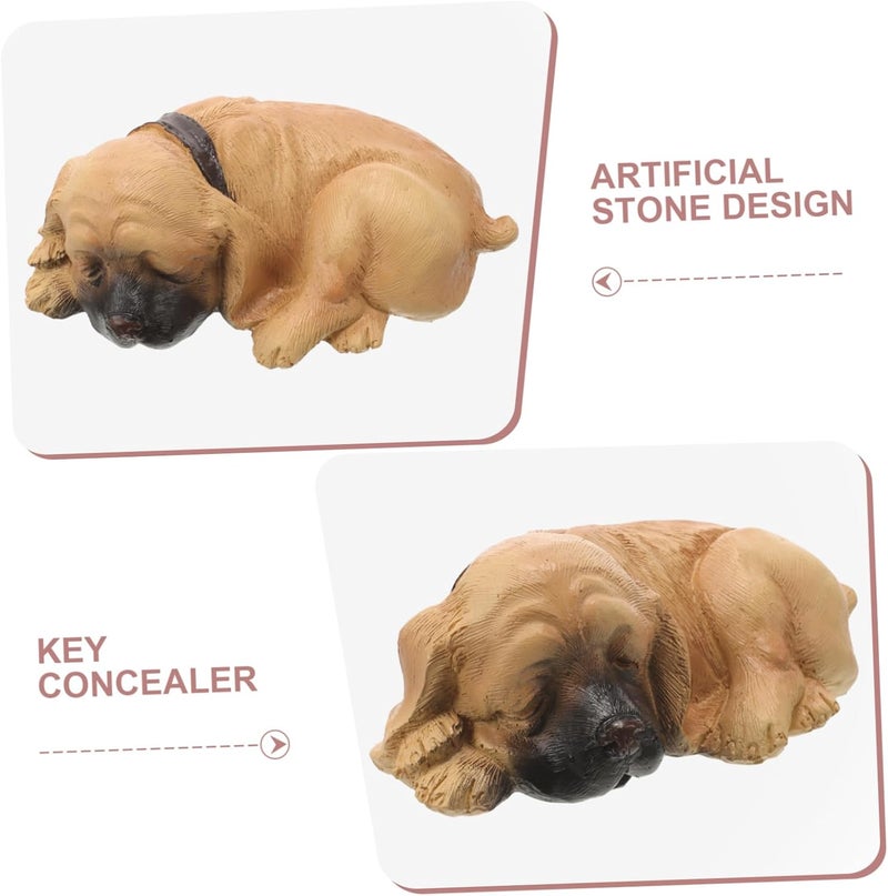 Mipcase Hide Key Holder for Outside Decorative Key Holder Code Animal Covers Magnetic Key Hider Grooming Concealed Storage Pet Outdoor Paw Puppy Small Hideaway Spare Resin - Image 4