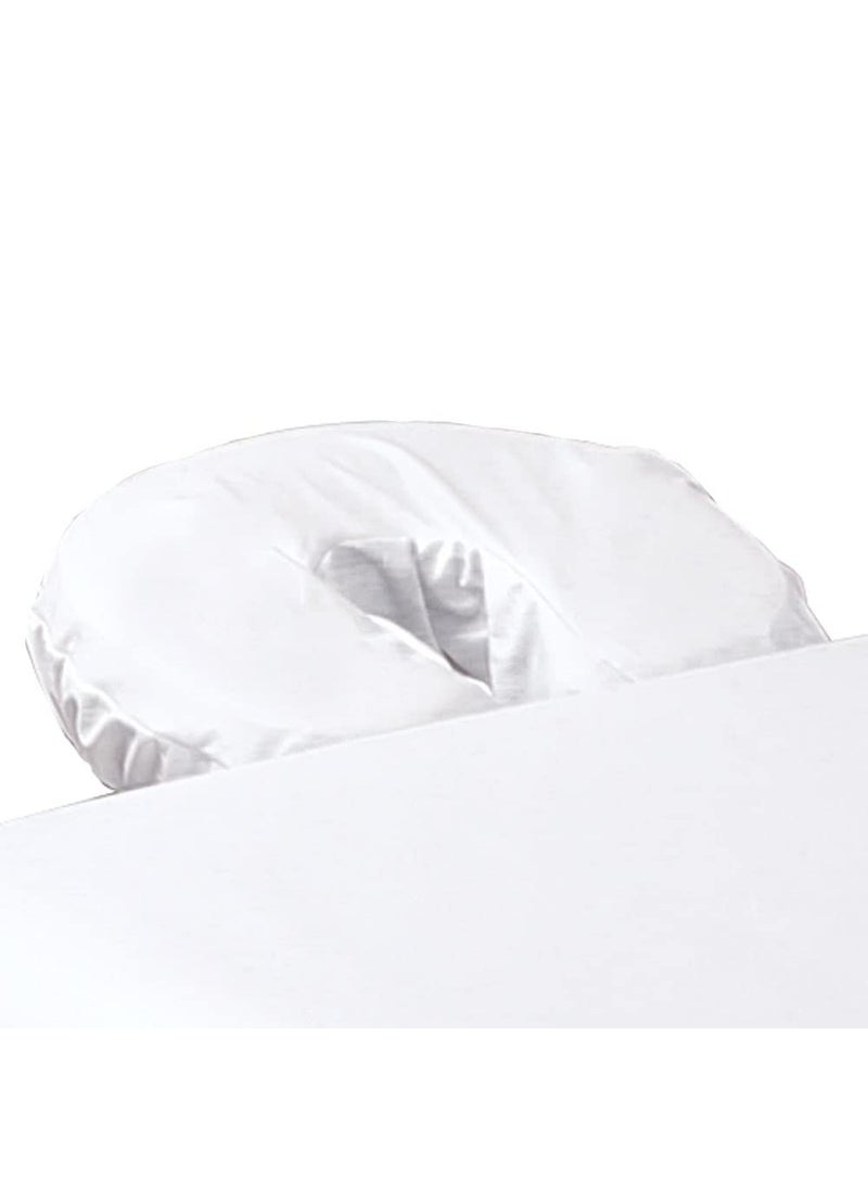 ForPro Professional Collection ForPro Professional Collection Premium Waterproof Face Rest Cover, Protective Headrest Cover for Massage Tables, Machine Washable, White 