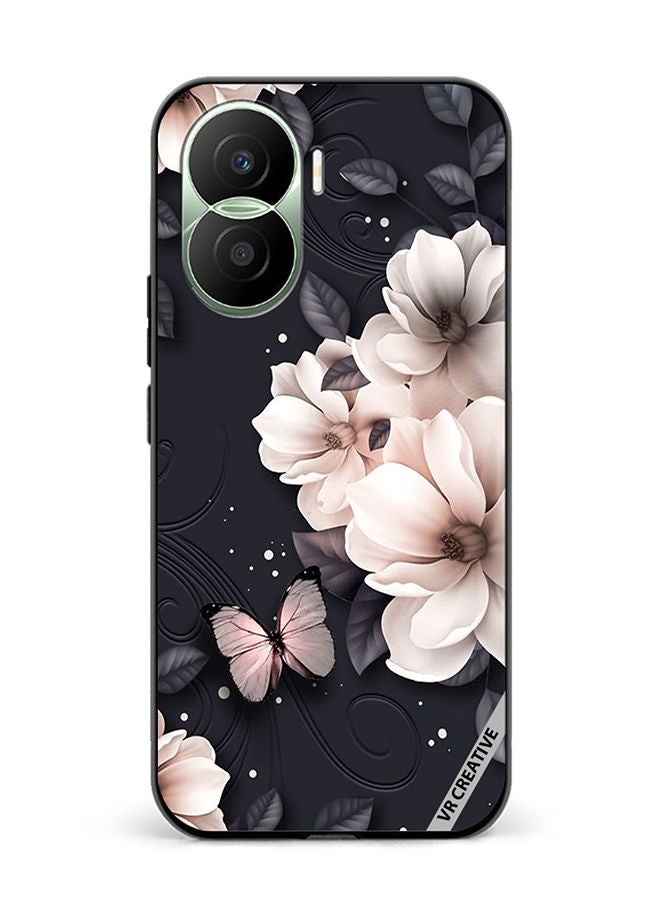 VR CREATIVE Protective Case Cover For Honor Play7T Pro Flower Design Multicolour - Image 1