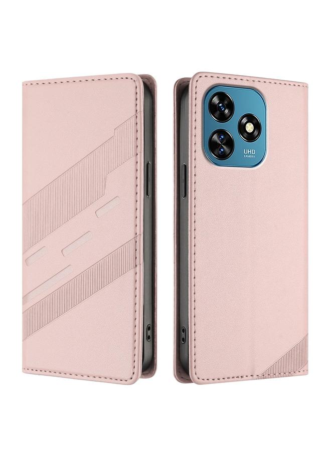 erorex Case For Oukitel C51 Embossed Multi-functional Wallet Retro Leather Phone Case - Image 2