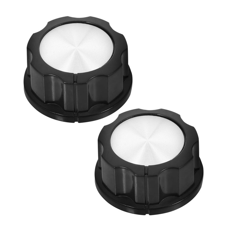 2Pcs Black Plastic Replacement Control Knobs for Air Fryer Oven Heat Insulated Oilproof - Image 2