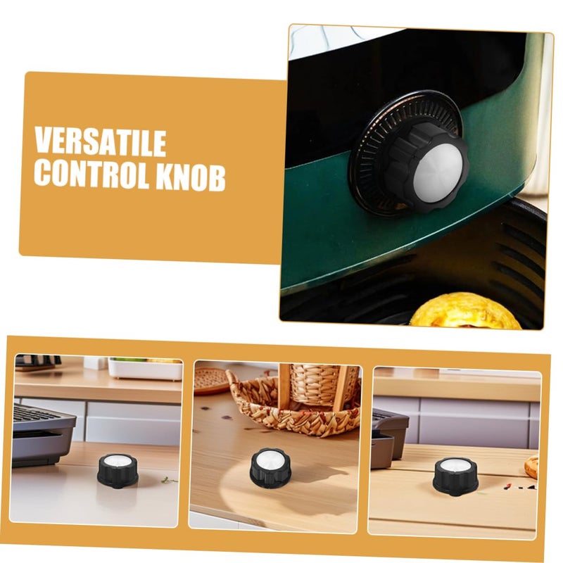 2Pcs Black Plastic Replacement Control Knobs for Air Fryer Oven Heat Insulated Oilproof - Image 4