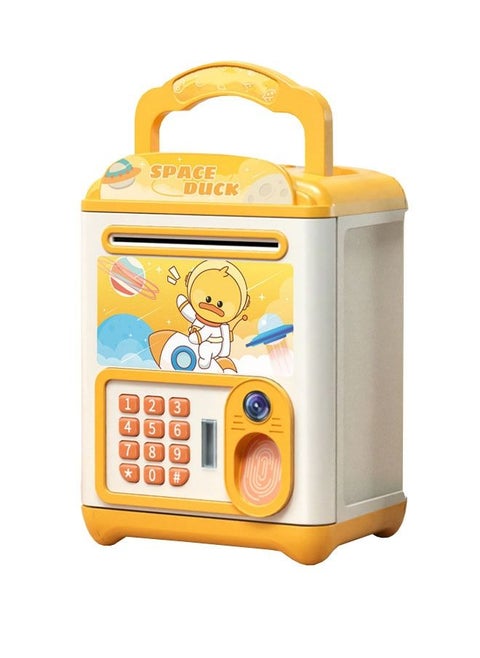 Mini Simulation Password Fingerprint Induction Piggy Bank Electronic Money Bank Coin Cash Savings Box