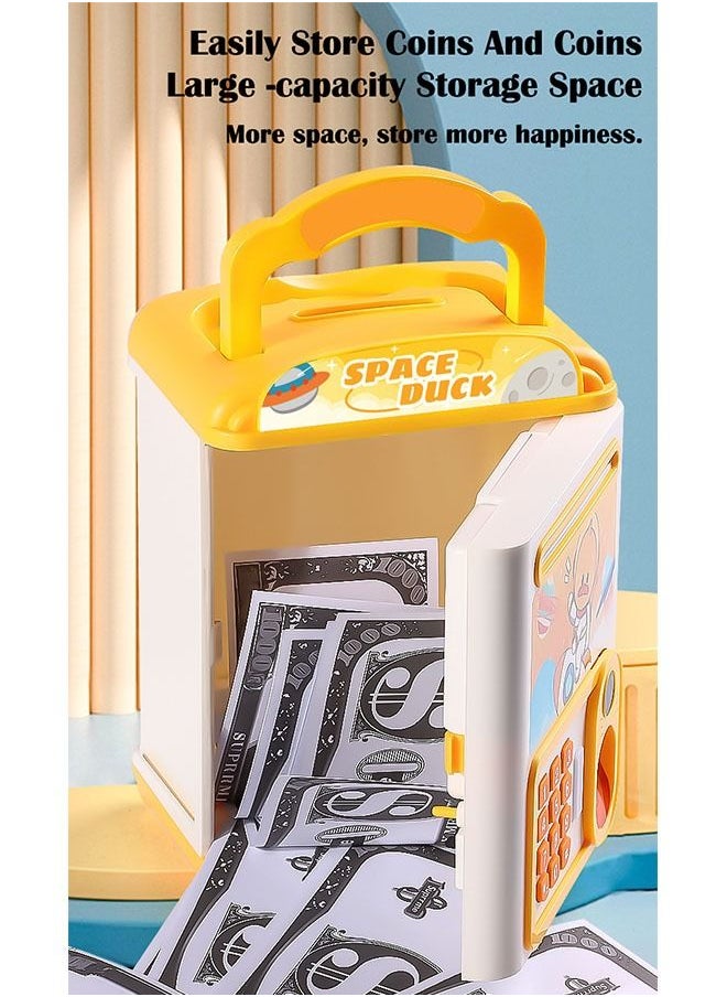 ZCM-HAPPY Mini Simulation Password Fingerprint Induction Piggy Bank Electronic Money Bank Coin Cash Savings Box  - Image 3