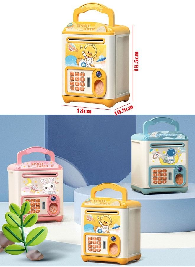ZCM-HAPPY Mini Simulation Password Fingerprint Induction Piggy Bank Electronic Money Bank Coin Cash Savings Box  - Image 2