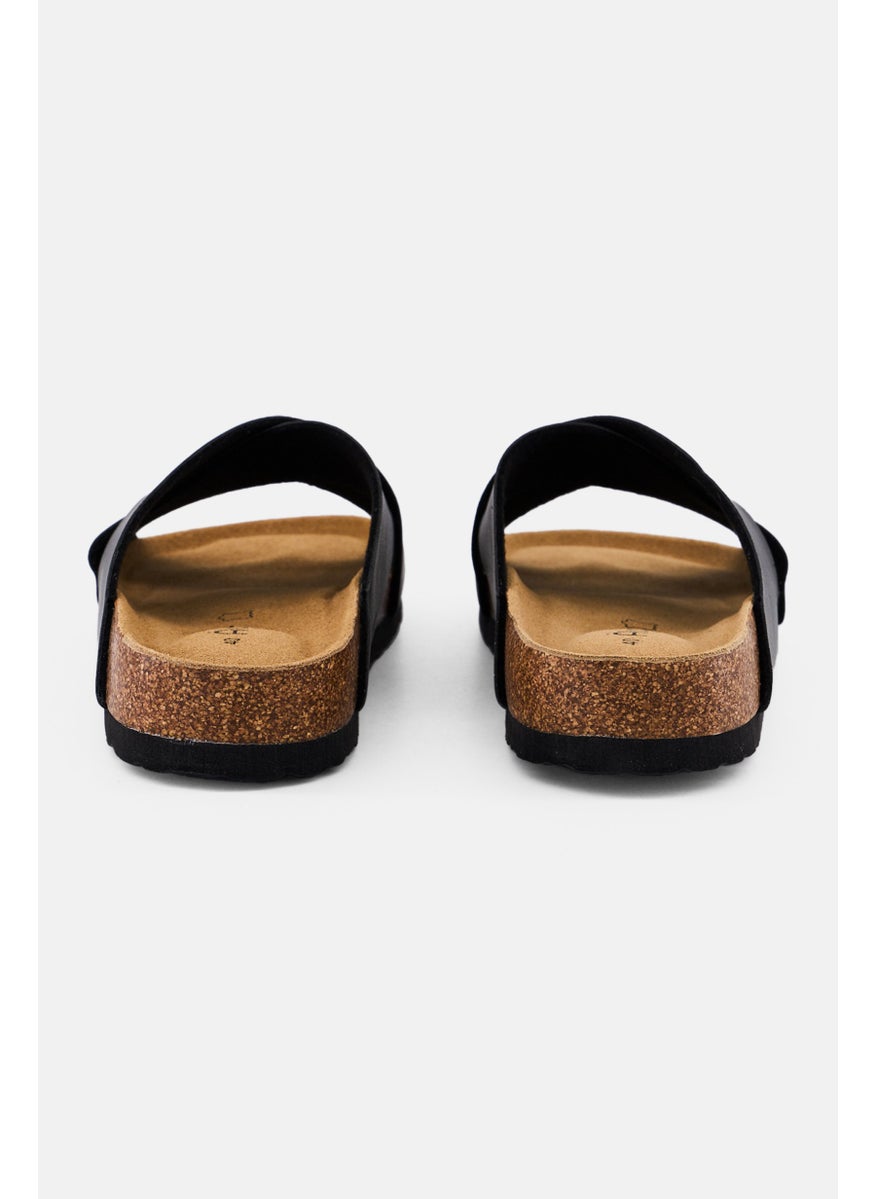 Algspar Men Slip On Cork Sandals, Dark Grey  - Image 2