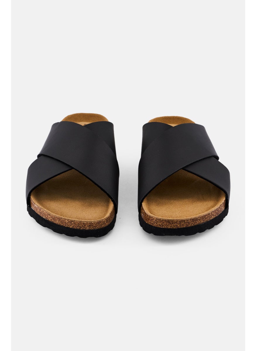 Algspar Men Slip On Cork Sandals, Dark Grey  - Image 4