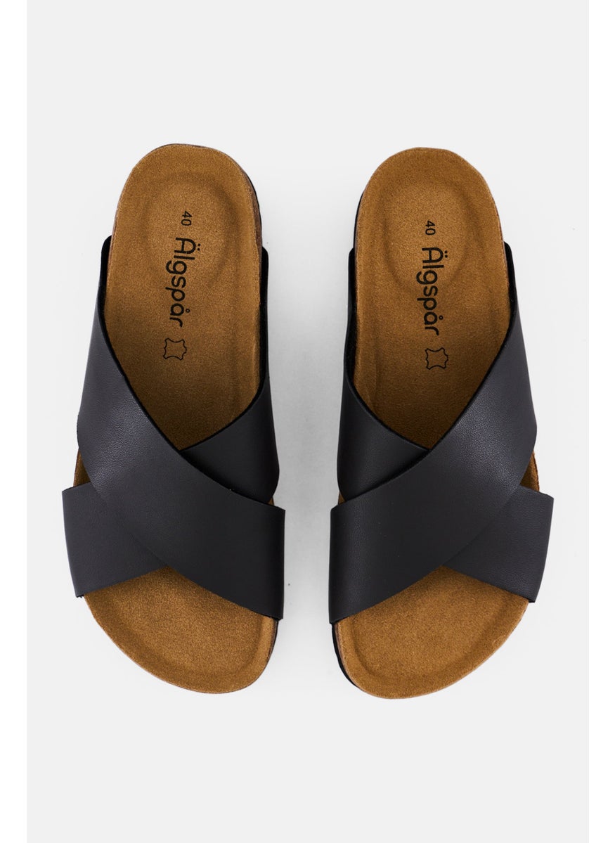 Algspar Men Slip On Cork Sandals, Dark Grey  - Image 3