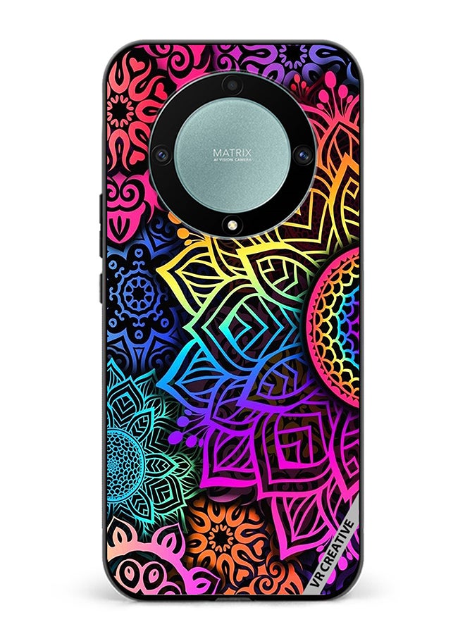 VR CREATIVE Protective Case Cover For Honor X9b Mandala Design Multicolour - Image 1