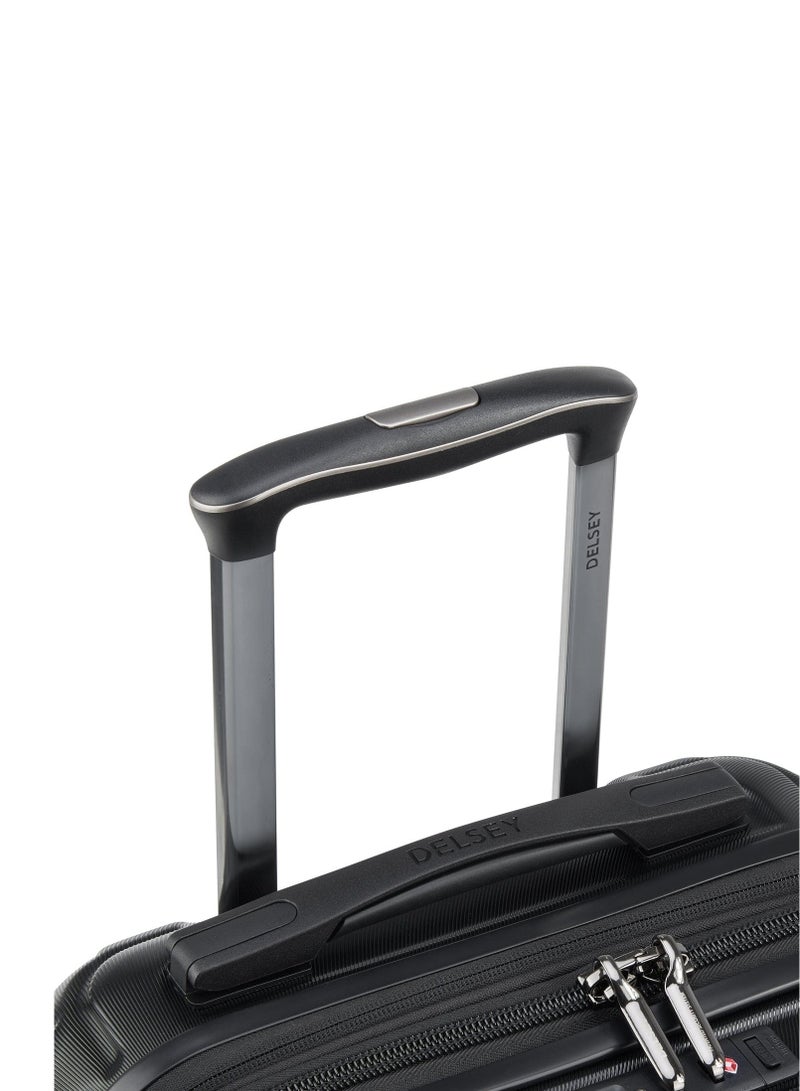 ديلسي _باريس حقيبة ترولي كابينة قابلة للتوسيع بعجلات مزدوجة  سم أسود - Image 4