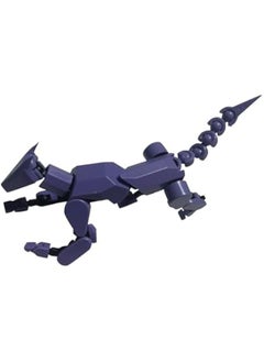 Robot Dog Action Figure, 3D Printed Dog Model, Multi-Joint Movable Robot Dog, PVC Model Full Body Mobile Robot Dog Desktop Decoration Ornament, Purple