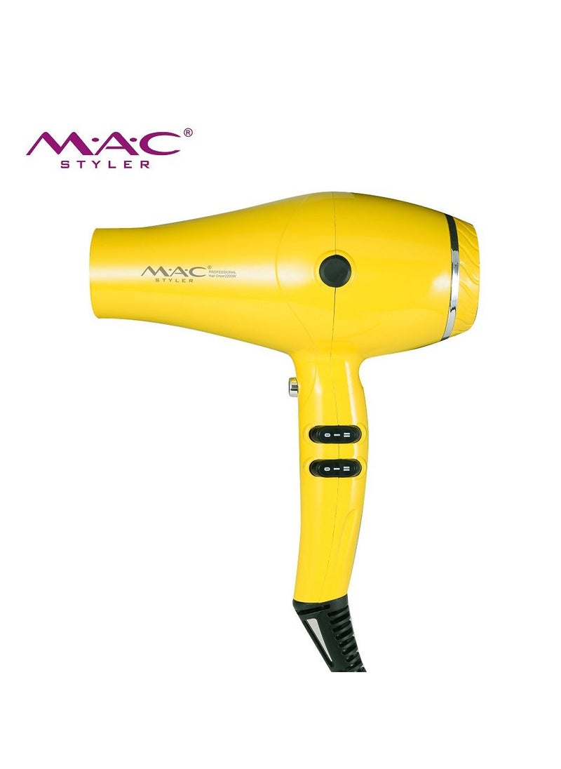 Mac Styler MAC STYLER MC-6600 Professional Hair Dryer – 2200W Power, Advanced Ionization, Fast Drying & Smooth Results  - Image 2