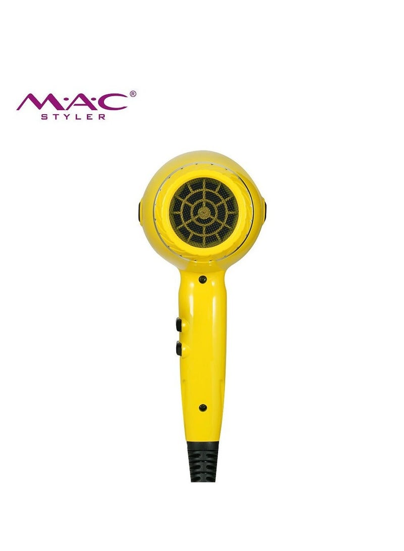 MAC STYLER MC-6600 Professional Hair Dryer – 2200W Power, Advanced Ionization, Fast Drying & Smooth Results - Image 2