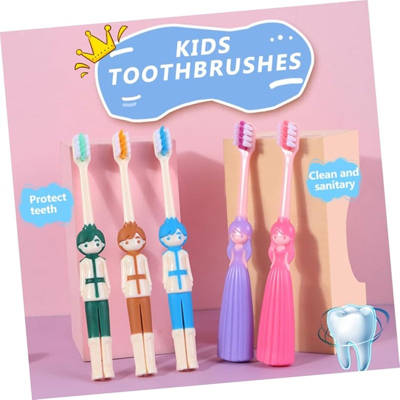 4Pcs Soft Bristle Toddler Toothbrushes Ergonomic Design For Boys And Girls - Image 3