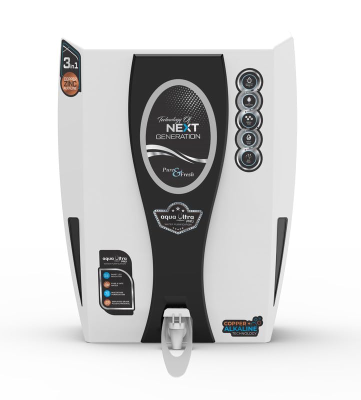 AQUAULTRA Aqua Ultra I25 Copper Water Purifier With ROUFUV LED in tank taste adjuster 65 water saving ISI BIS Certified Premium series 12 Liter 18 Liter LPH - Image 2