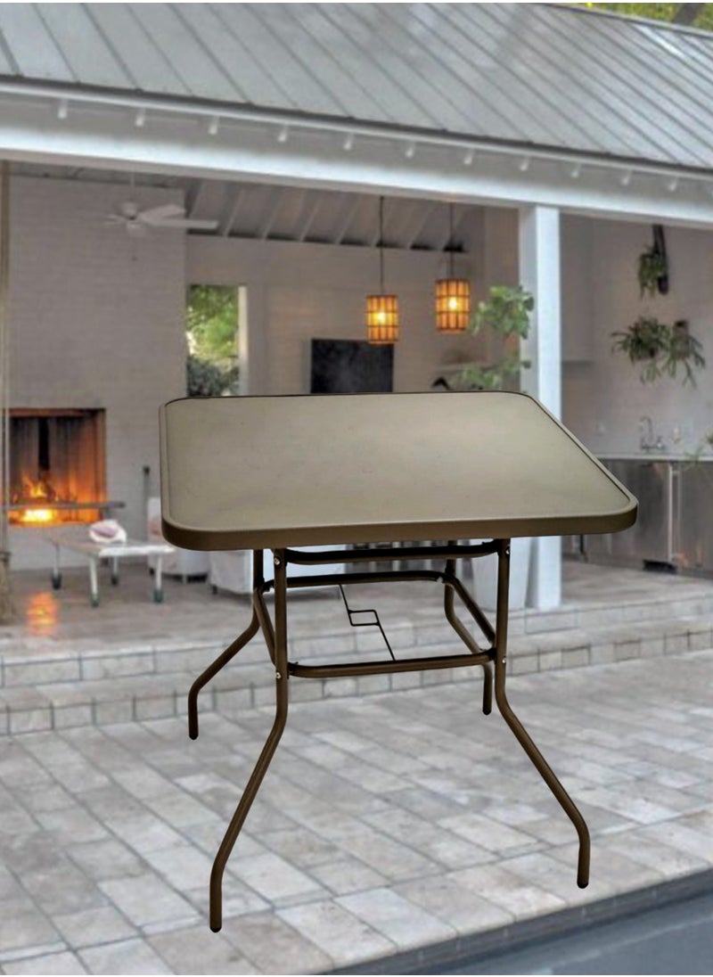 Living - Patio Square Table Outdoor Pool Garden 80*70 CM - Image 1