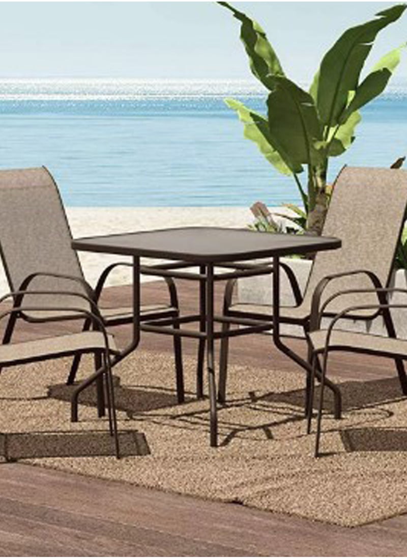 Living - Patio Square Table Outdoor Pool Garden 80*70 CM - Image 1