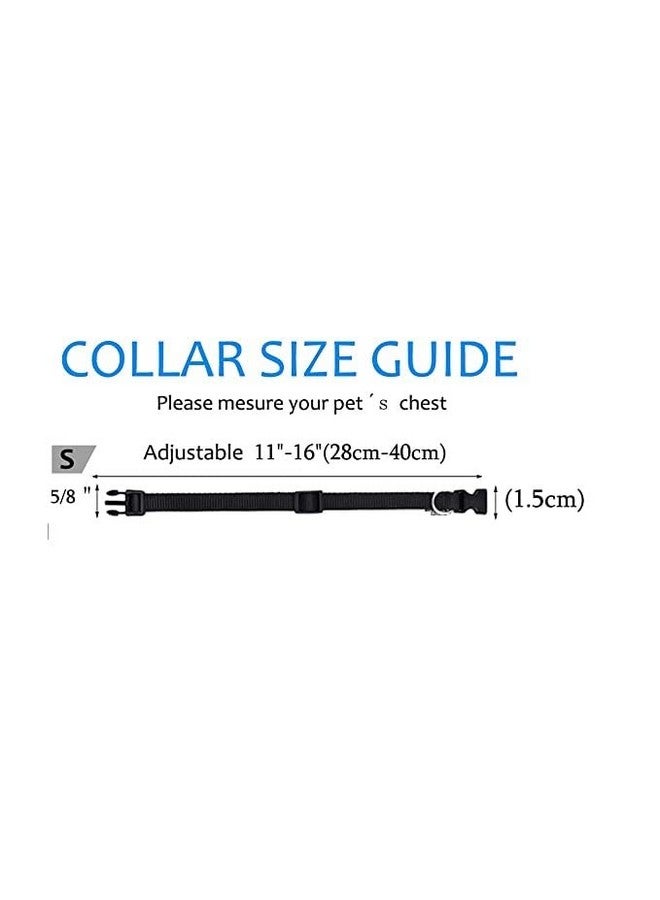 Premium Puppy Collar, Nylon Adjustable Its Comfortable For Your Pet Neck, Size-Small Width 15 Mm (Black Color) - Image 3
