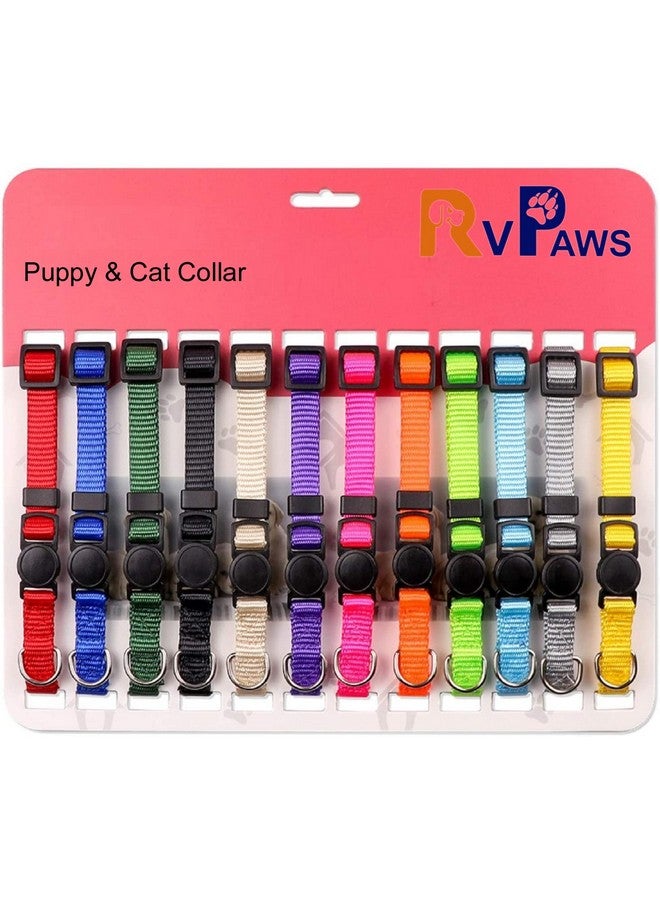 Premium Puppy Collar, Nylon Adjustable Its Comfortable For Your Pet Neck, Size-Small Width 15 Mm (Black Color) - Image 5