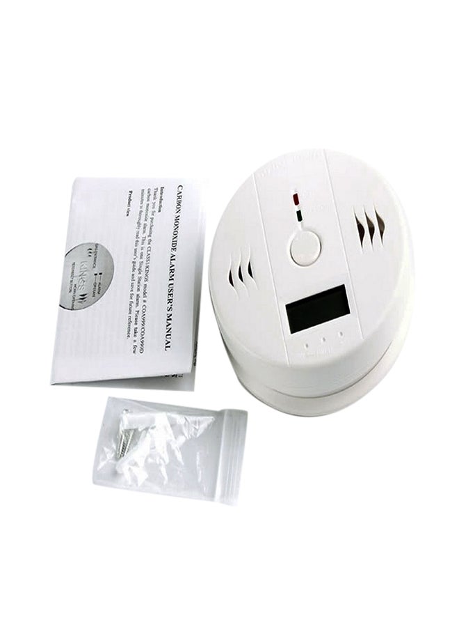 NIBEMINENT Poisonous Gas Sensor Alarm White 10x4centimeter - Image 1