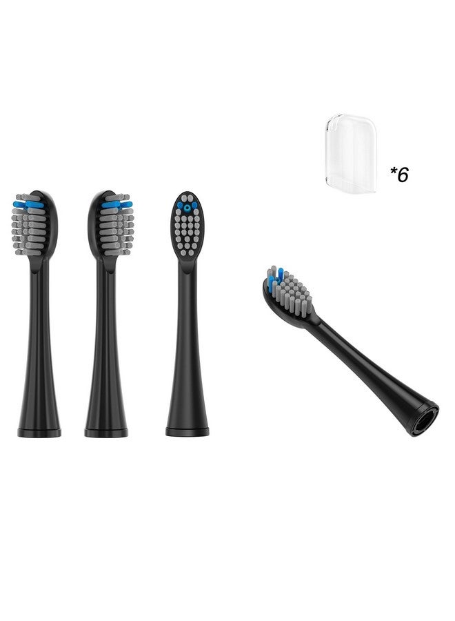 pisonicleara Replacement Flossing Toothbrush Heads(6Pc) Fit For Waterpik Sonic Fusion 2.0 Sf01 Sf02 Sf03 & Sf04 Tooth Brush Refill Pisoniclea(Sfblack) - Image 5
