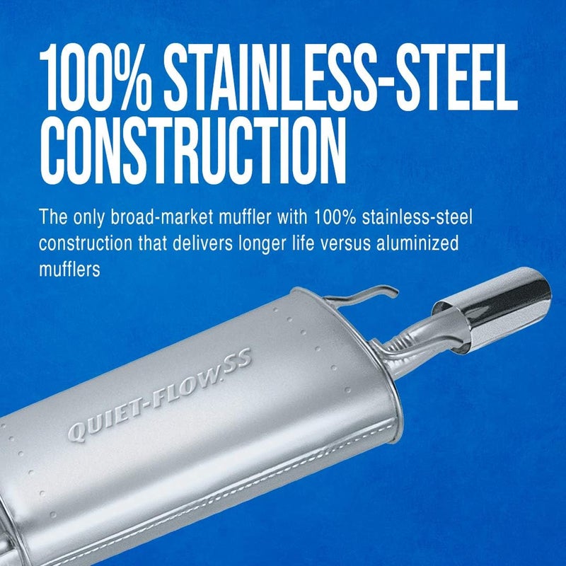 Walker Exhaust Quiet-Flow SS 54882 Direct Fit Exhaust Muffler Assembly - Image 2