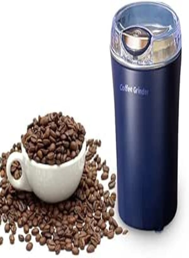Coffee Mixer Blender Electric | Coffee Beans Grinder and Chopper Crusher | Electric Small Fresh Grinder | Electric Coffee Grinder for Beans, Spices, Grains,Herbs, Peanuts, Nuts, Seeds Steel Blades.