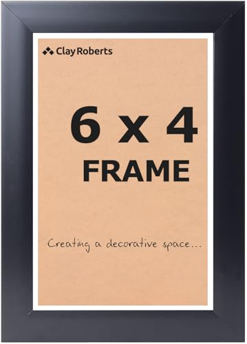 Picture Frame 6 x 4 Black Freestanding and Wall Mountable 10 x 15 cm 6x4 Picture Frames Black 6x4 Photo Frames 4x6 Photo Collage Gallery Display