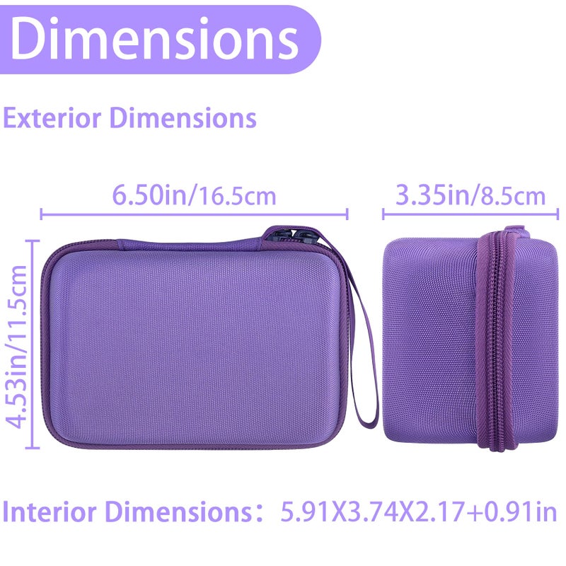 Aenllosi Hard Camera Case for Dylanto/Meetrye/Anchioo Kids Camera Instant Print,Camera Bag for Toddler Video Camera & 6PCS Print Camera Paper Refills Roll(Only Case,Purple) - Image 4